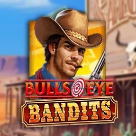 Bulls Eye Bandits slot logo by Origins at Ninlay Casino