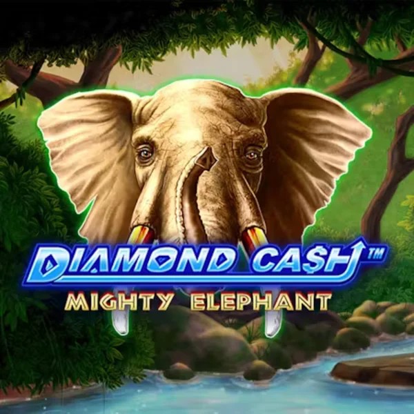Diamond Cash Mighty Elephant slot logo by Greentube at Ninlay Casino